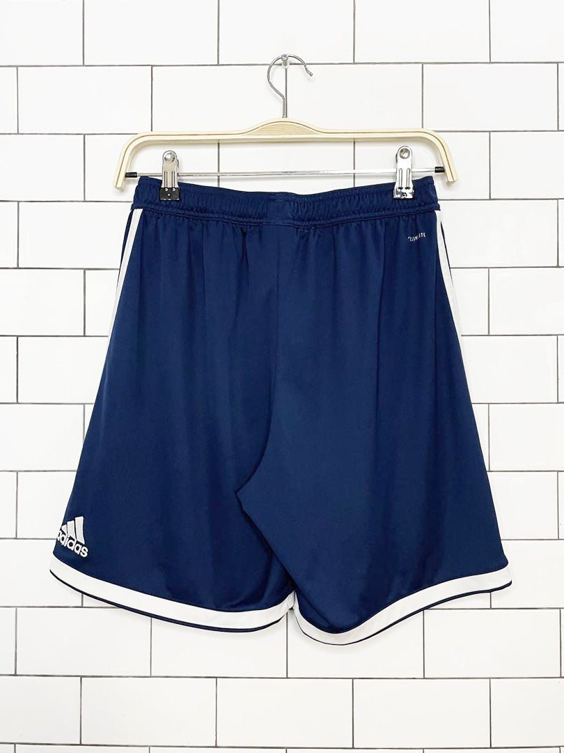adidas three stripes sporty prep athletic shorts - good market thrift store