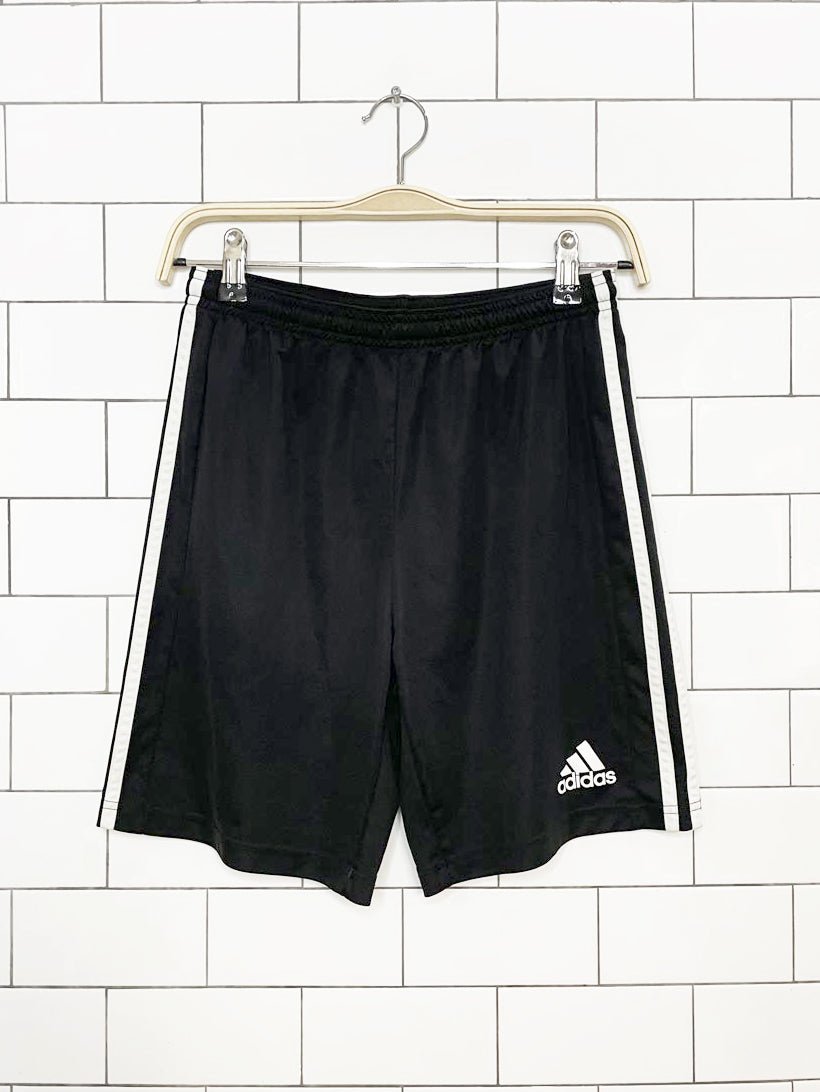 adidas three stripes sporty prep athletic shorts - good market thrift store