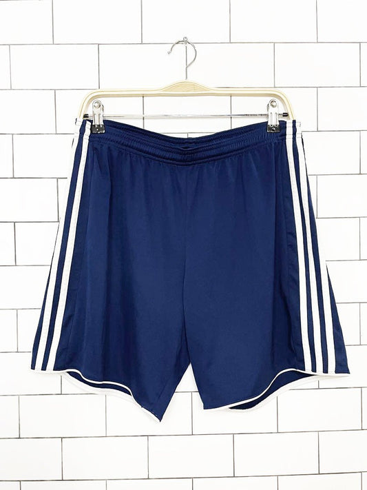 adidas three stripes sporty prep athletic shorts - good market thrift store