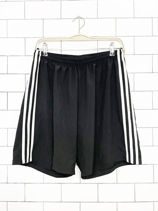 adidas three stripes sporty prep bathing suit athletic shorts - good market thrift store