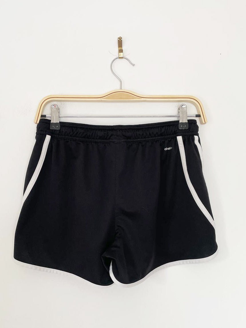 adidas three stripes sporty prep short athletic shorts - good market thrift store