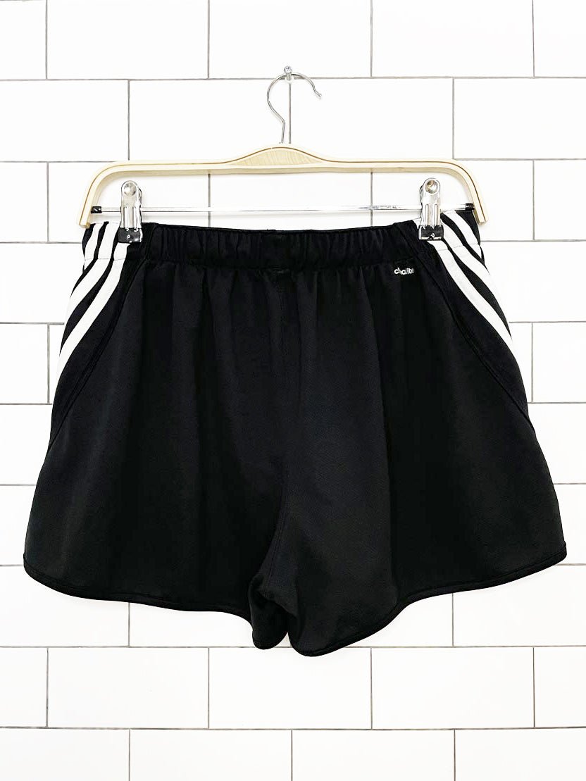 adidas three stripes stripe sporty prep athletic shorts - good market thrift store
