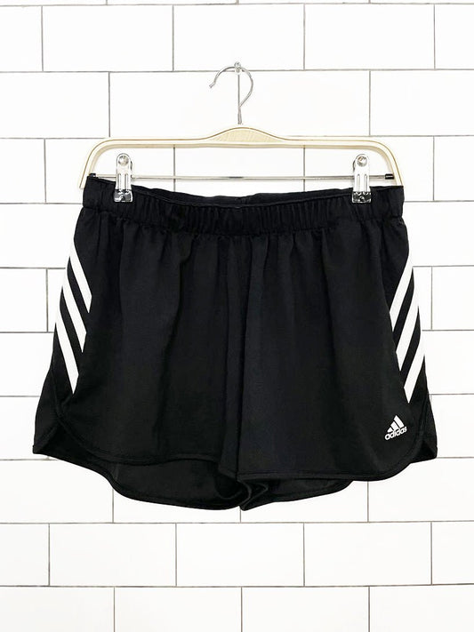 adidas three stripes stripe sporty prep athletic shorts - good market thrift store