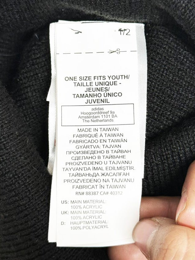 adidas trefoil pom knit toque - good market thrift store