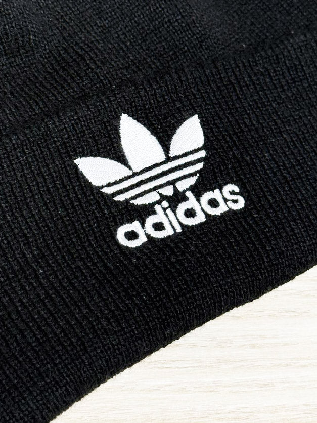 adidas trefoil pom knit toque - good market thrift store