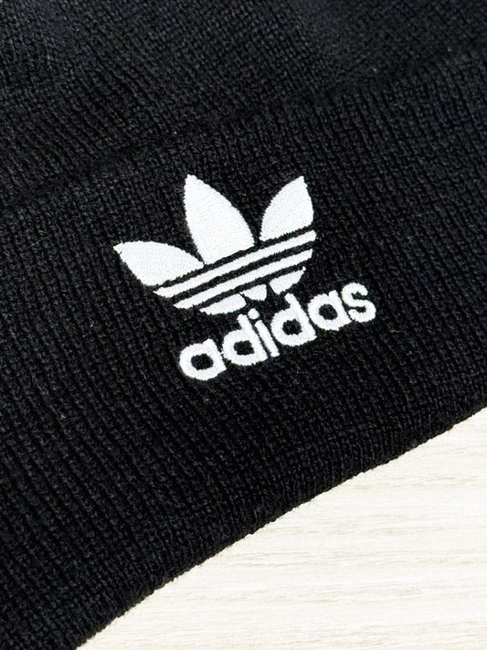 adidas trefoil pom knit toque - good market thrift store
