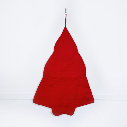 vintage hanging santa advent calendar