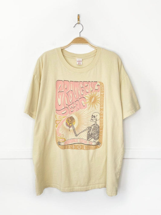 ae band tee grateful dead 76 tour reprint oversized tee | american eagle - good market thrift store
