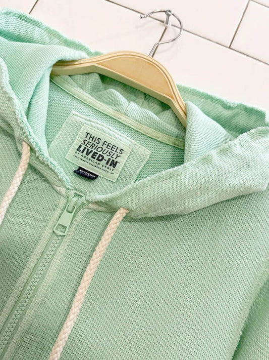 AE lived - in soft terry full zip hooded sweatshirt | american eagle - good market thrift store