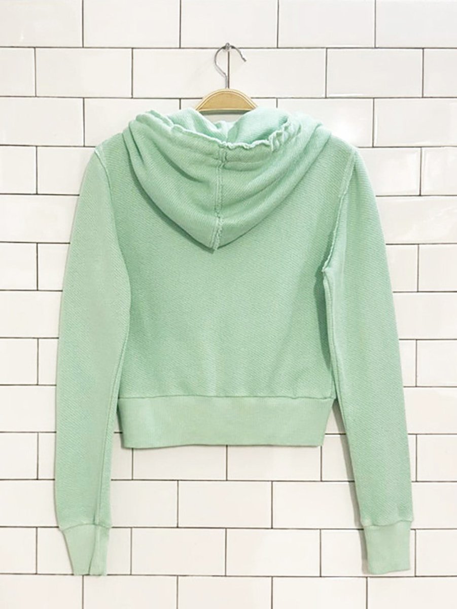 AE lived - in soft terry full zip hooded sweatshirt | american eagle - good market thrift store