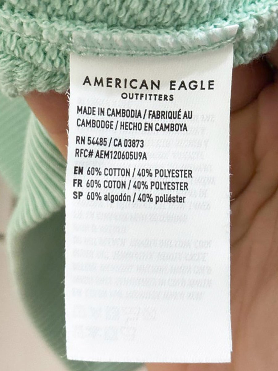 AE lived - in soft terry full zip hooded sweatshirt | american eagle - good market thrift store