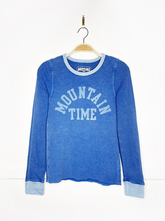 ae mountain time waffle thermal long sleeve top | american eagle - good market thrift store
