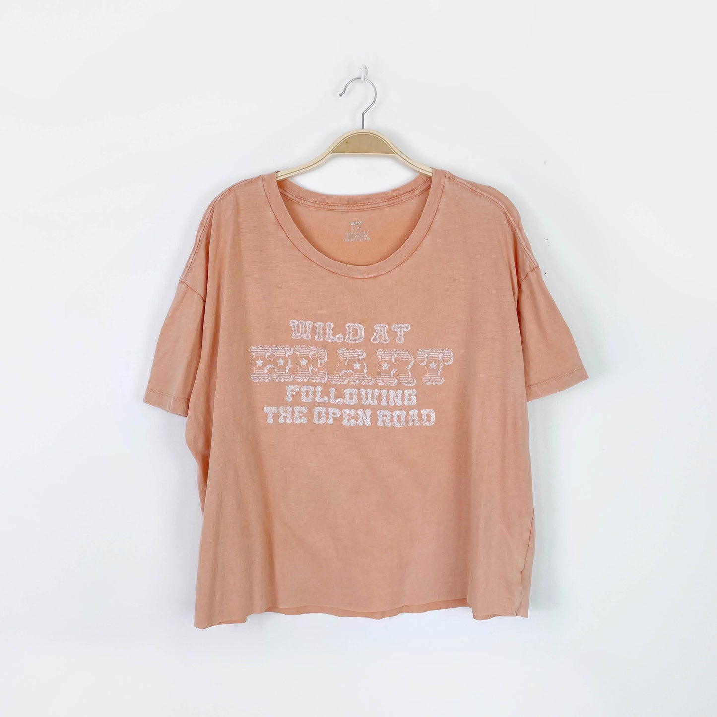 aerie wild at heart cropped tee