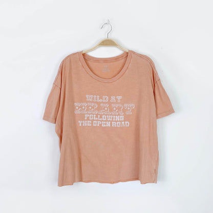 aerie wild at heart cropped tee