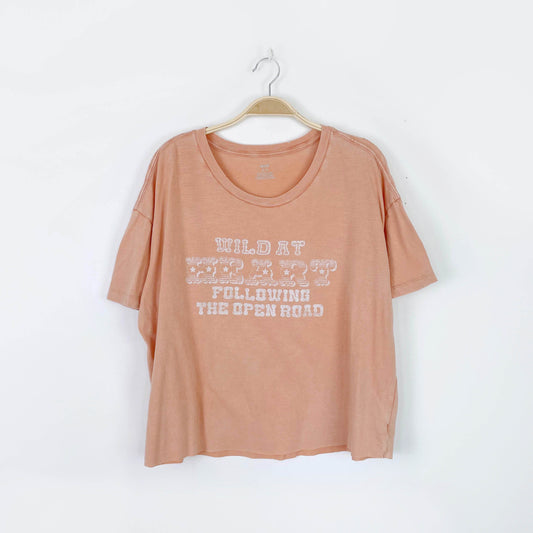 aerie wild at heart cropped tee