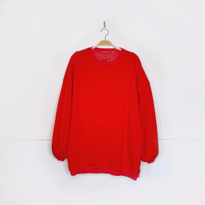 aerie embroidered heart oversized crew