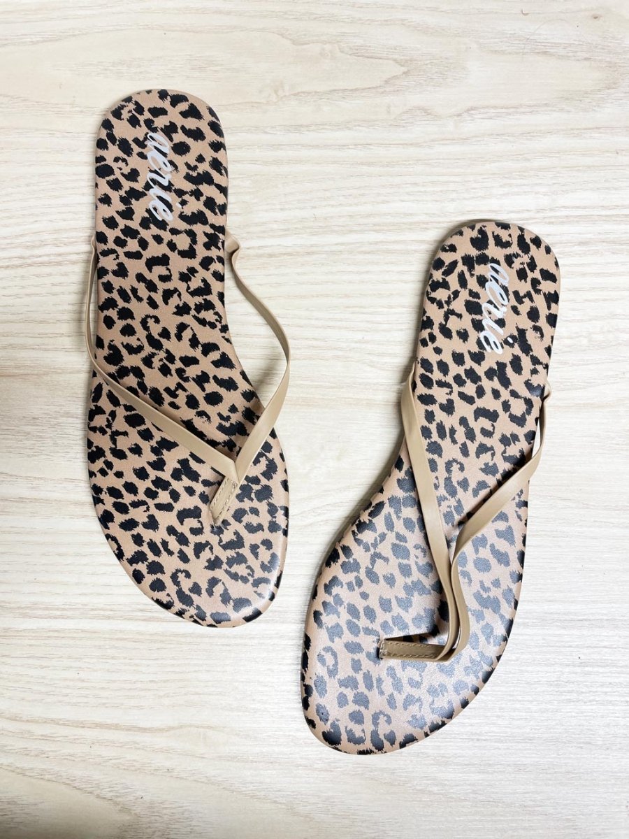 aerie animal print flip flop | american eagle - good market thrift store