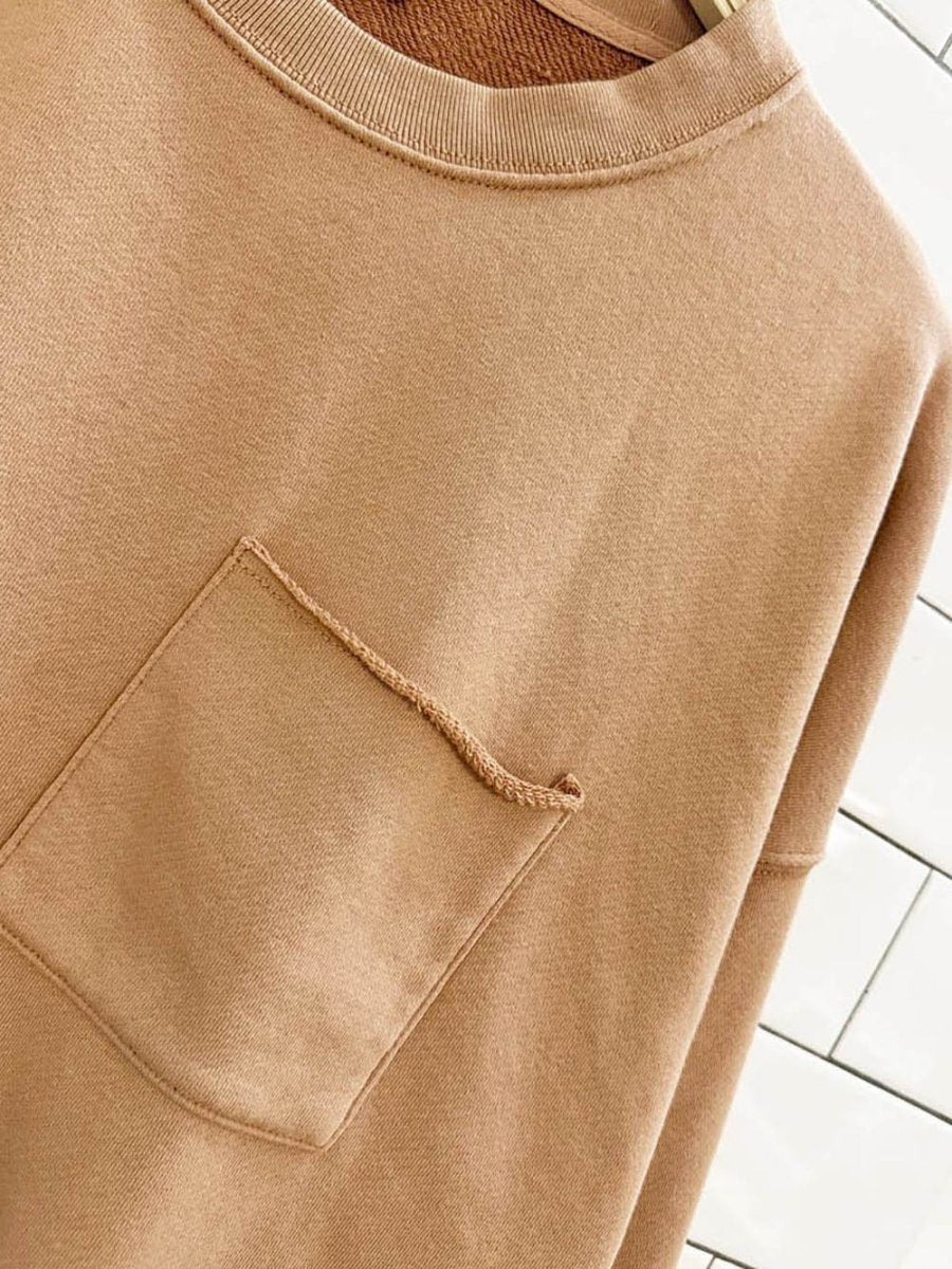 aerie boxy cropped pocket sweatshirt - good market thrift store