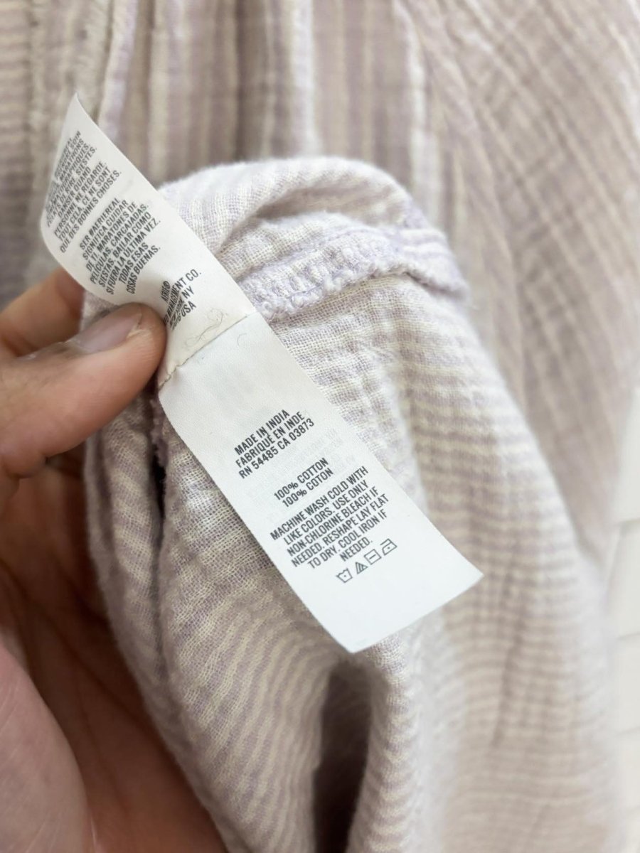 aerie daybreak oversized striped gauze cotton shirt - good market thrift store