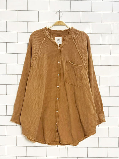 aerie gauze cotton pool to party oversized shirt - good market thrift store