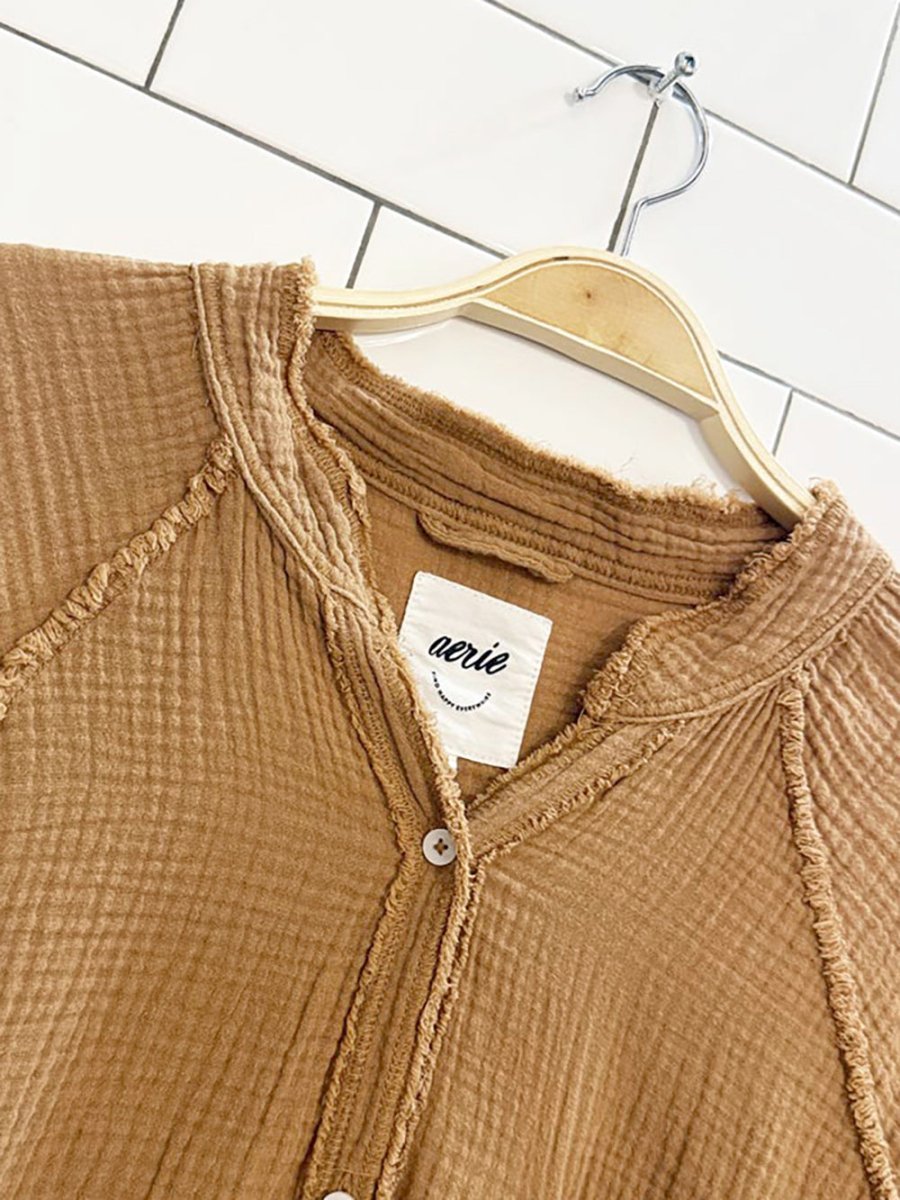 aerie gauze cotton pool to party oversized shirt - good market thrift store