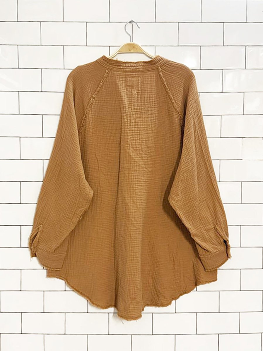 aerie gauze cotton pool to party oversized shirt - good market thrift store