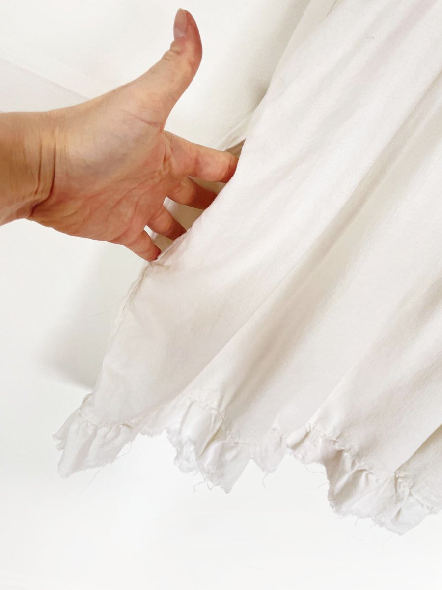 aerie linen - blend flutter sleeve babydoll mini sundress - good market thrift store