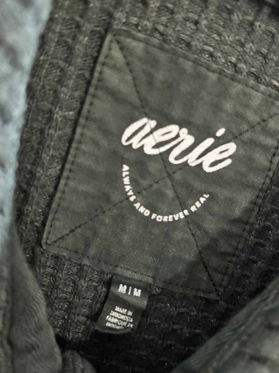 aerie lumber jane oversized thermal waffle shirt jacket - good market thrift store