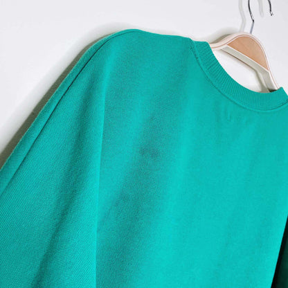 aerie green nice-ish holiday crew - size medium