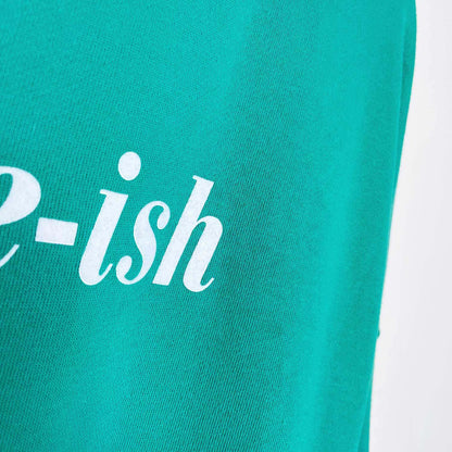 aerie green nice-ish holiday crew - size medium