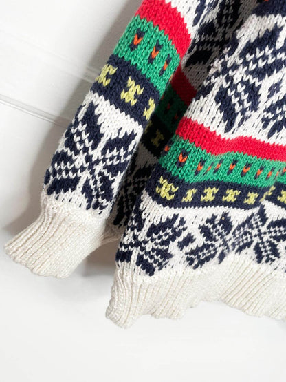 aerie oversized fair isle knit chalet sweater - good market thrift store