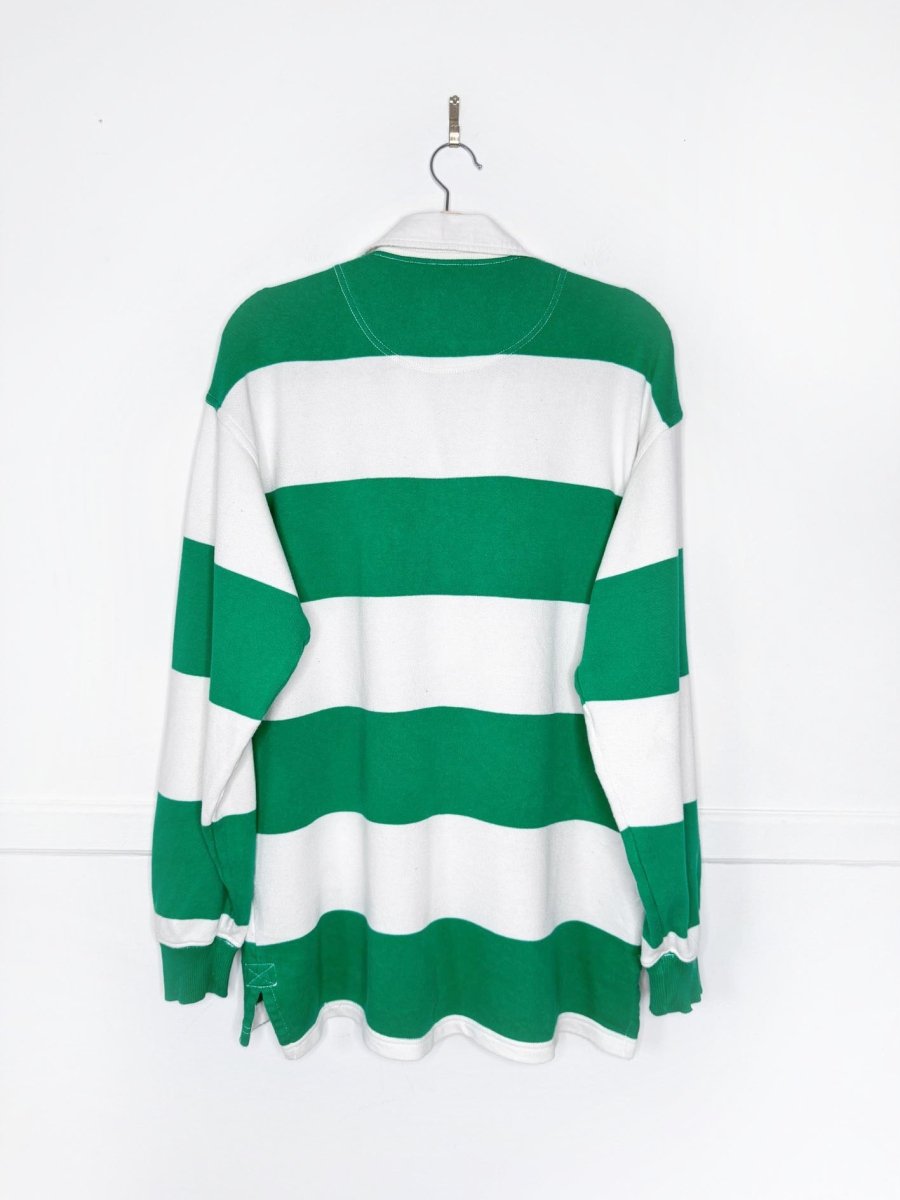 aerie rugby oversized striped long sleeve shirt - good market thrift store