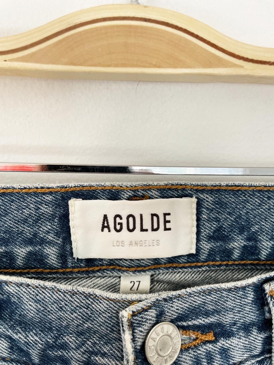 agolde 100% organic cotton full button fly straight leg denim (Copy) - good market thrift store