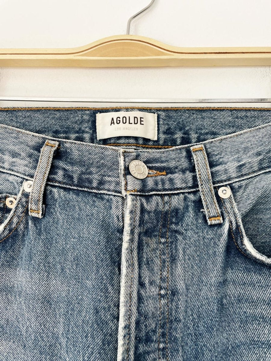 agolde 100% organic cotton full button fly straight leg denim (Copy) - good market thrift store