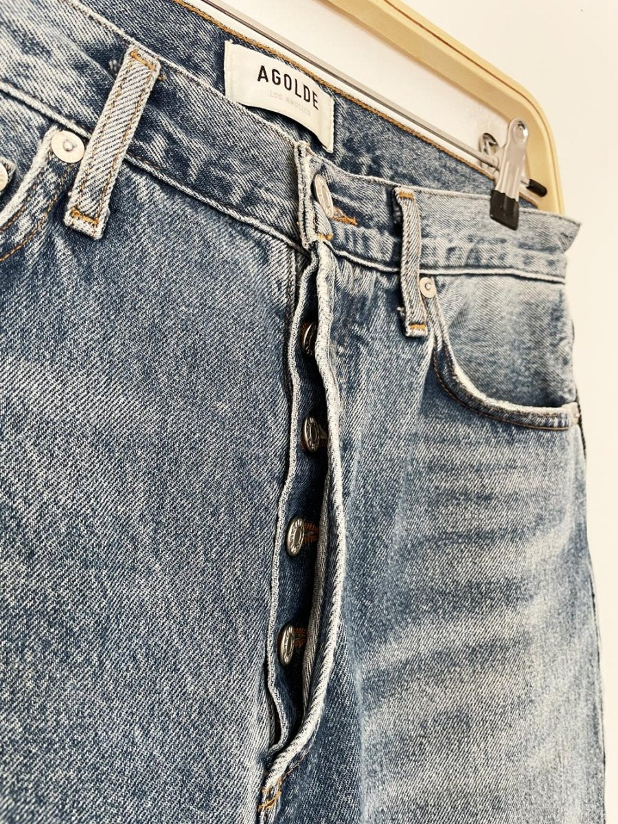 agolde 100% organic cotton full button fly straight leg denim (Copy) - good market thrift store