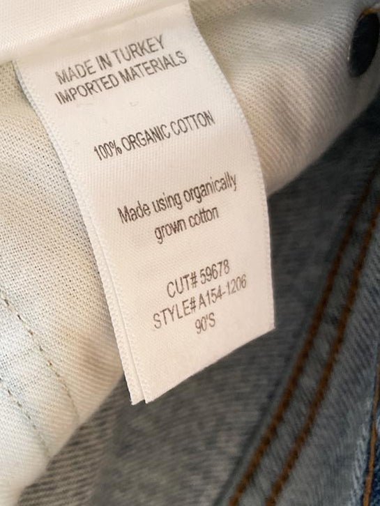 agolde 100% organic cotton full button fly straight leg denim (Copy) - good market thrift store
