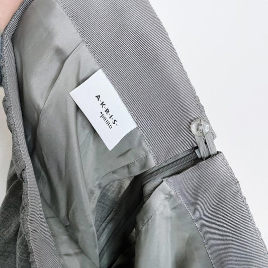 akris punto wool gathered high rise mini skirt