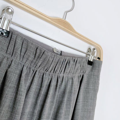 akris punto wool gathered high rise mini skirt