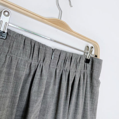 akris punto wool gathered high rise mini skirt