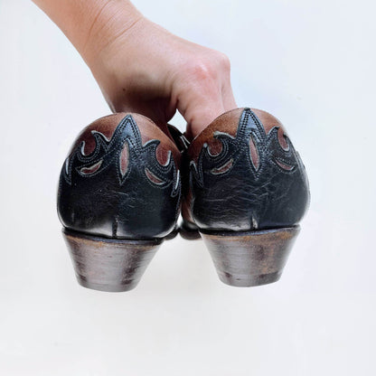 vintage 90s aldo x sancho western ankle boot