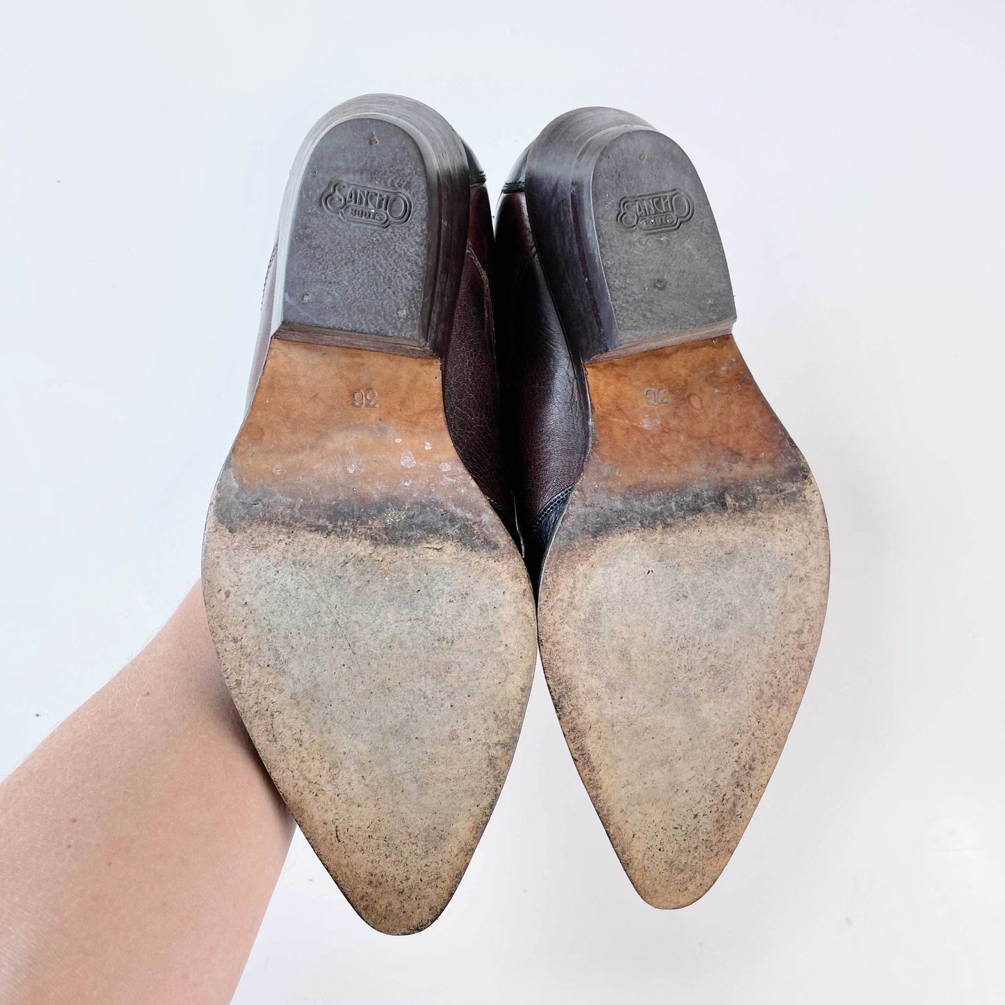 vintage 90s aldo x sancho western ankle boot