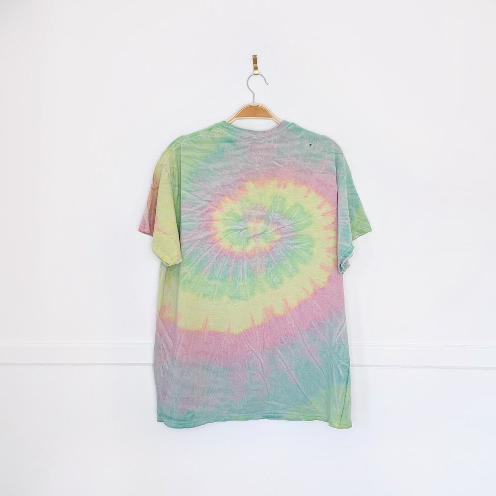 spencers trippin aliens tie dye tee - good market thrift store