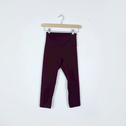 lululemon align crop dark adobe - size 4