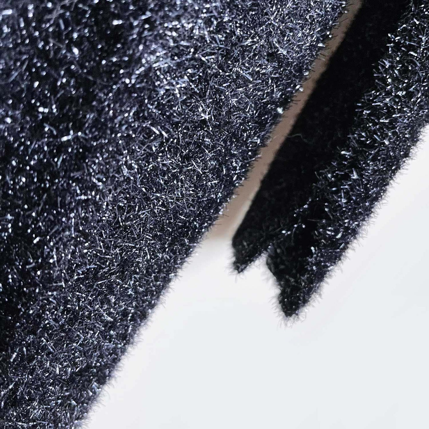 all saints fuzzy black sparkle dress - size medium