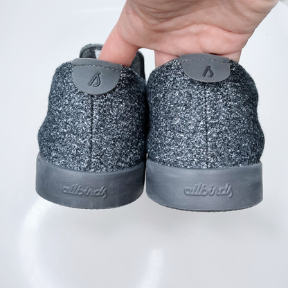 allbirds grey wool men's wool loungers 0121 - size M12