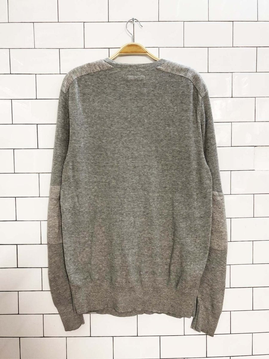 all saints bram crewneck knit sweater - good market thrift store