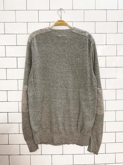 all saints bram crewneck knit sweater - good market thrift store