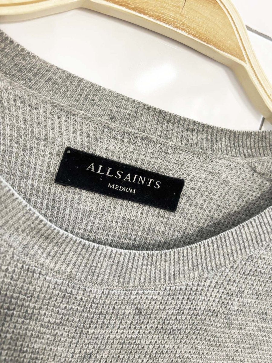 all saints bram crewneck knit sweater - good market thrift store