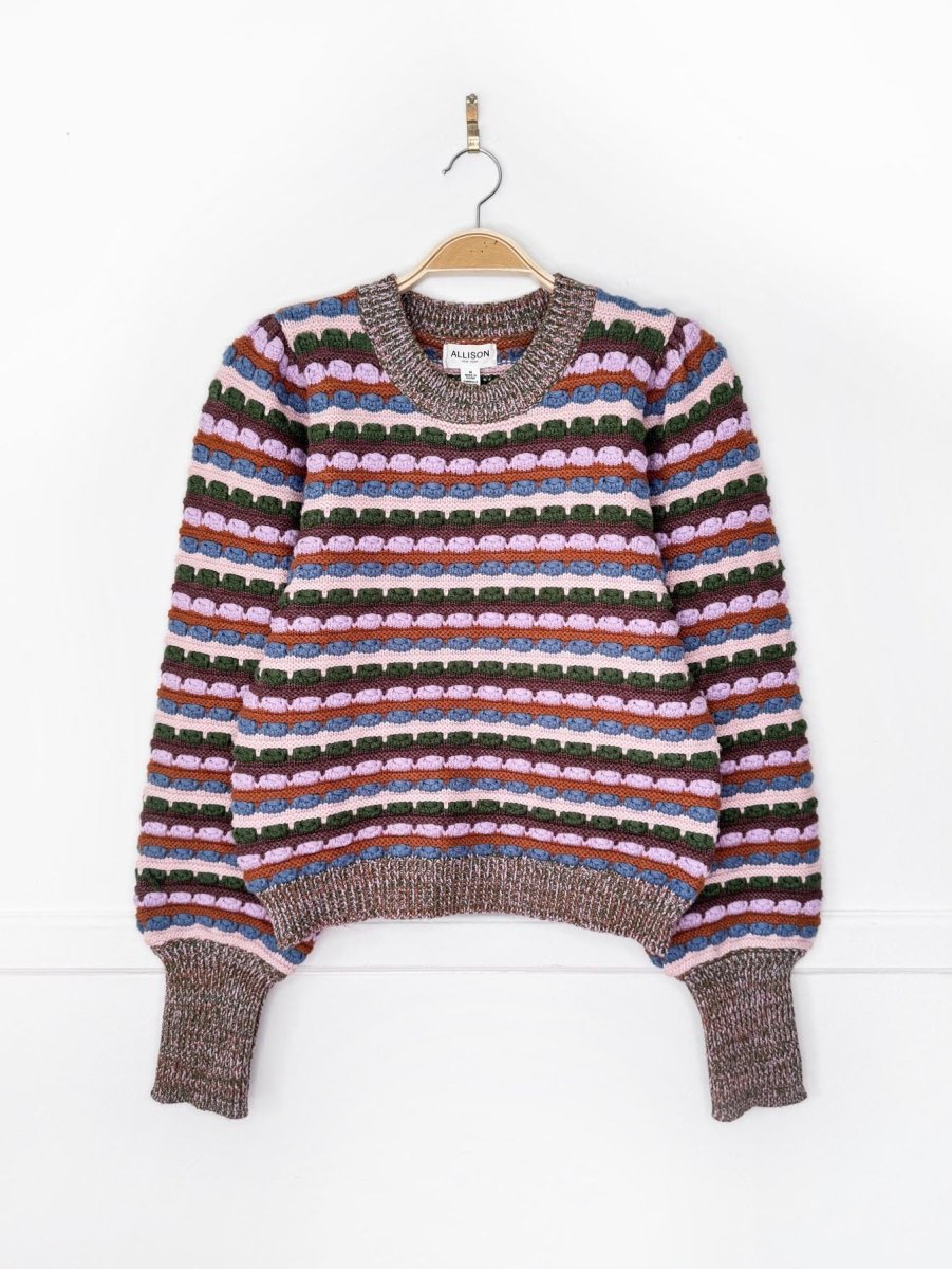 allison new york 2026 adelle chunky knit puff sleeve sweater - good market thrift store