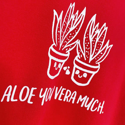 aloe you very much graphic sweatshirt